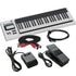 Collage showing components in Expressive E Osmose CE 49-Key MPE MIDI Controller STUDIO KIT