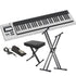 Collage showing components in Expressive E Osmose CE 61-Key MPE MIDI Controller KEY ESSENTIALS BUNDLE