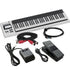 Collage showing components in Expressive E Osmose CE 61-Key MPE MIDI Controller STUDIO KIT