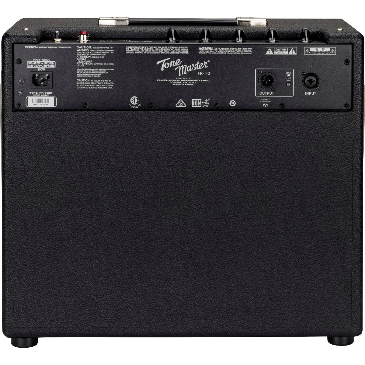 Fender Tone Master FR-10 Powered Speaker Cabinet 1x10, View 2