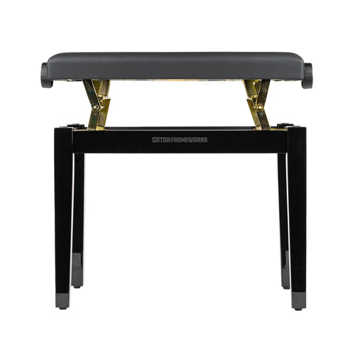 Gator Frameworks Deluxe Height Adjustable Piano Bench - Black, view 7