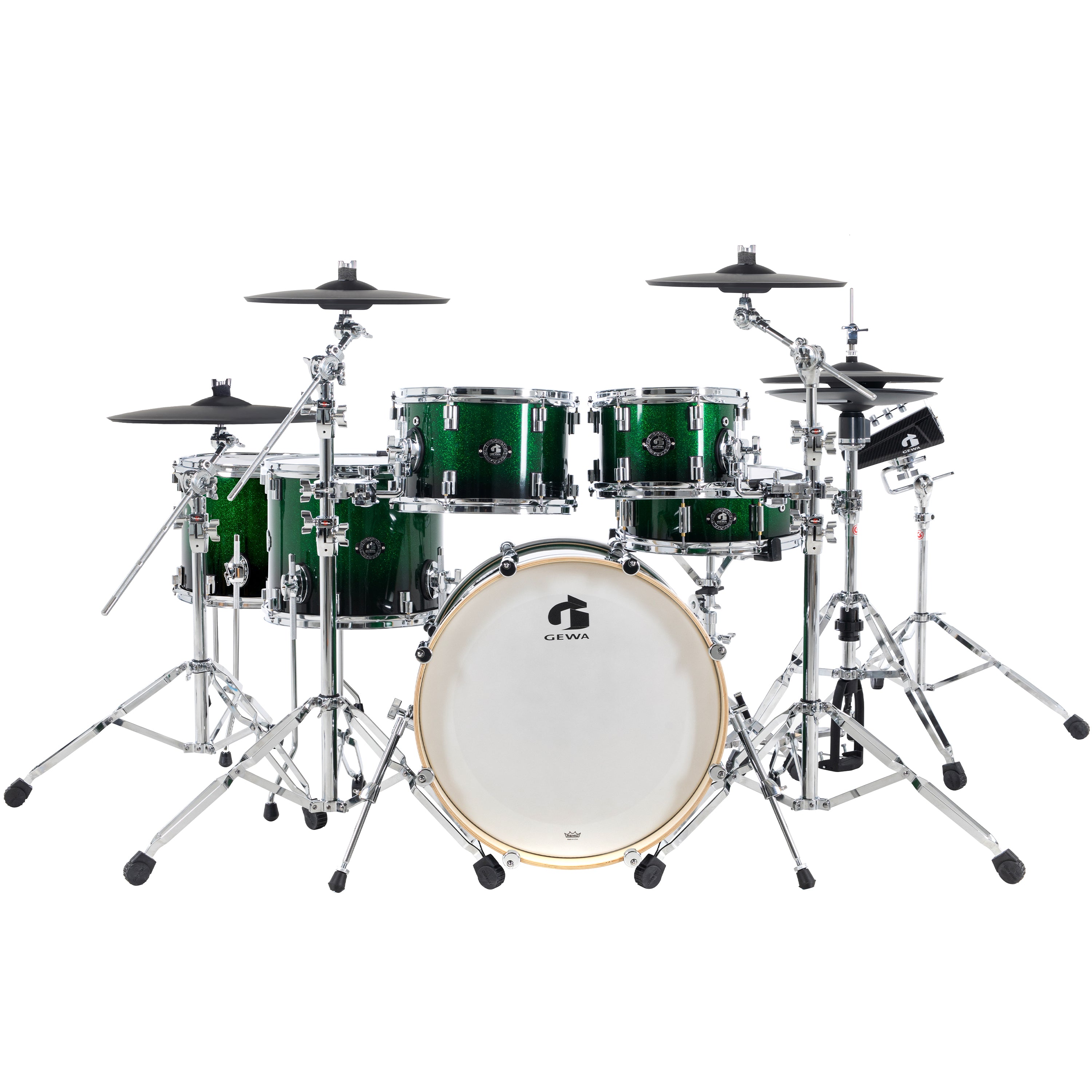GEWA G9 Pro 6 LTD Electronic Drum Set - Sherwood Green - view 1