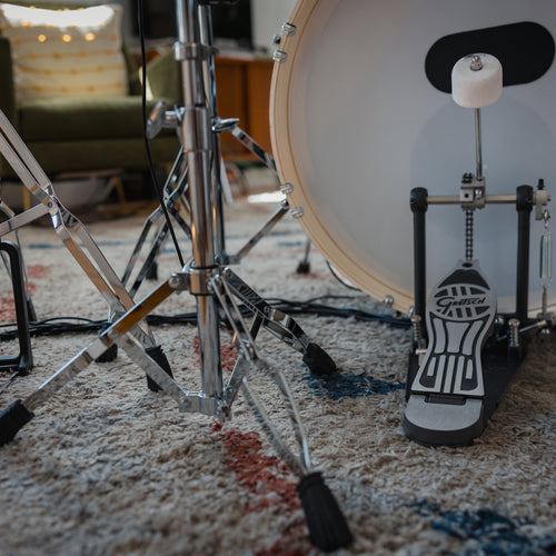 Gretsch Explorer hi-hat stand and single bass drum pedal with Catalina EVO bass drum
