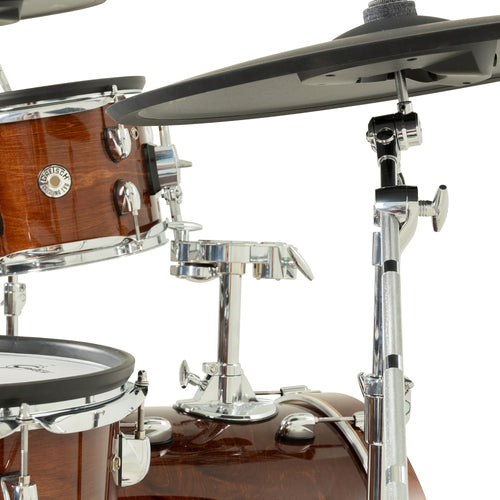 Gretsch Catalina EVO Walnut Glaze rack tom with tom holder and cymbal boom arm