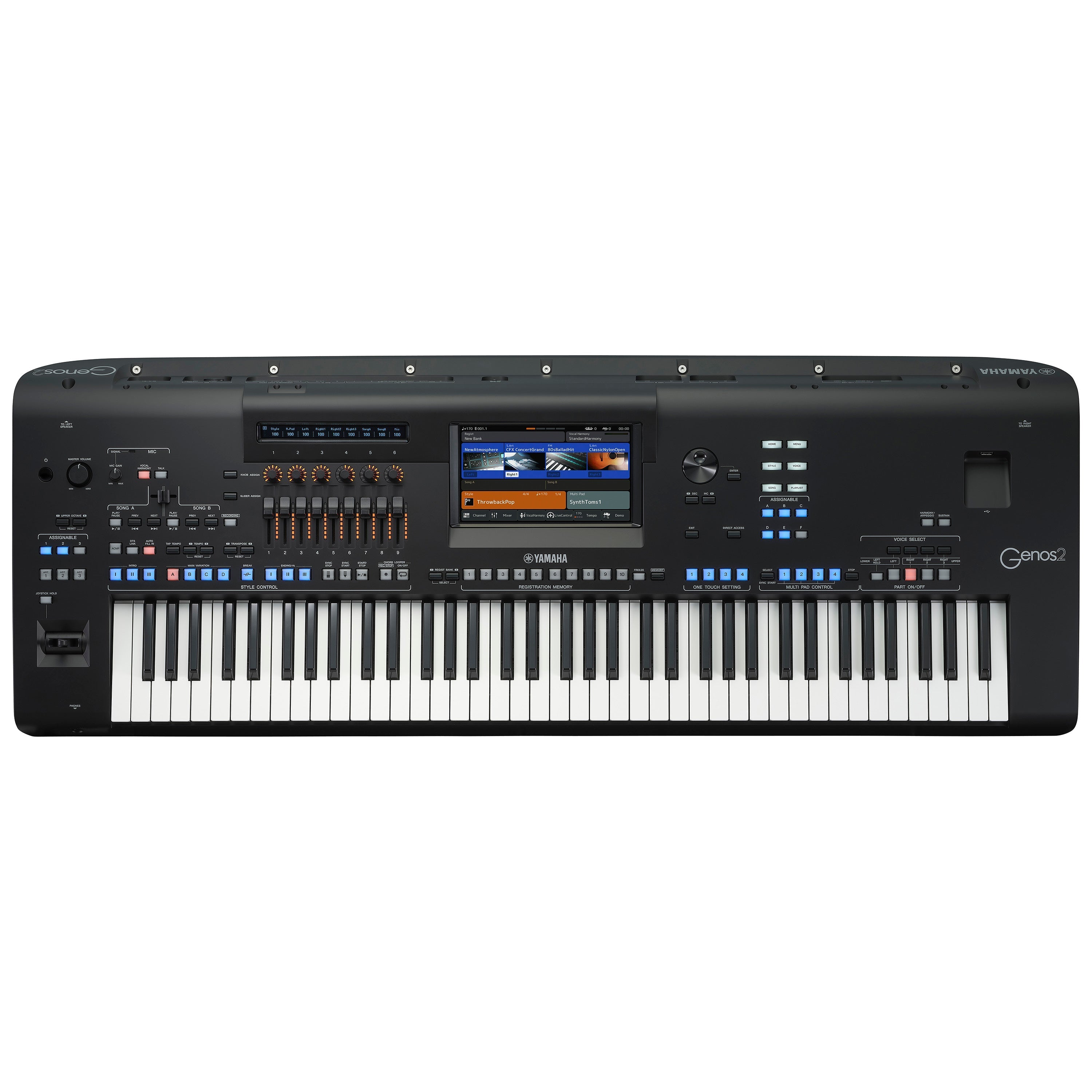 Yamaha Genos2 76-key Arranger Workstation Keyboard COMPLETE HOME