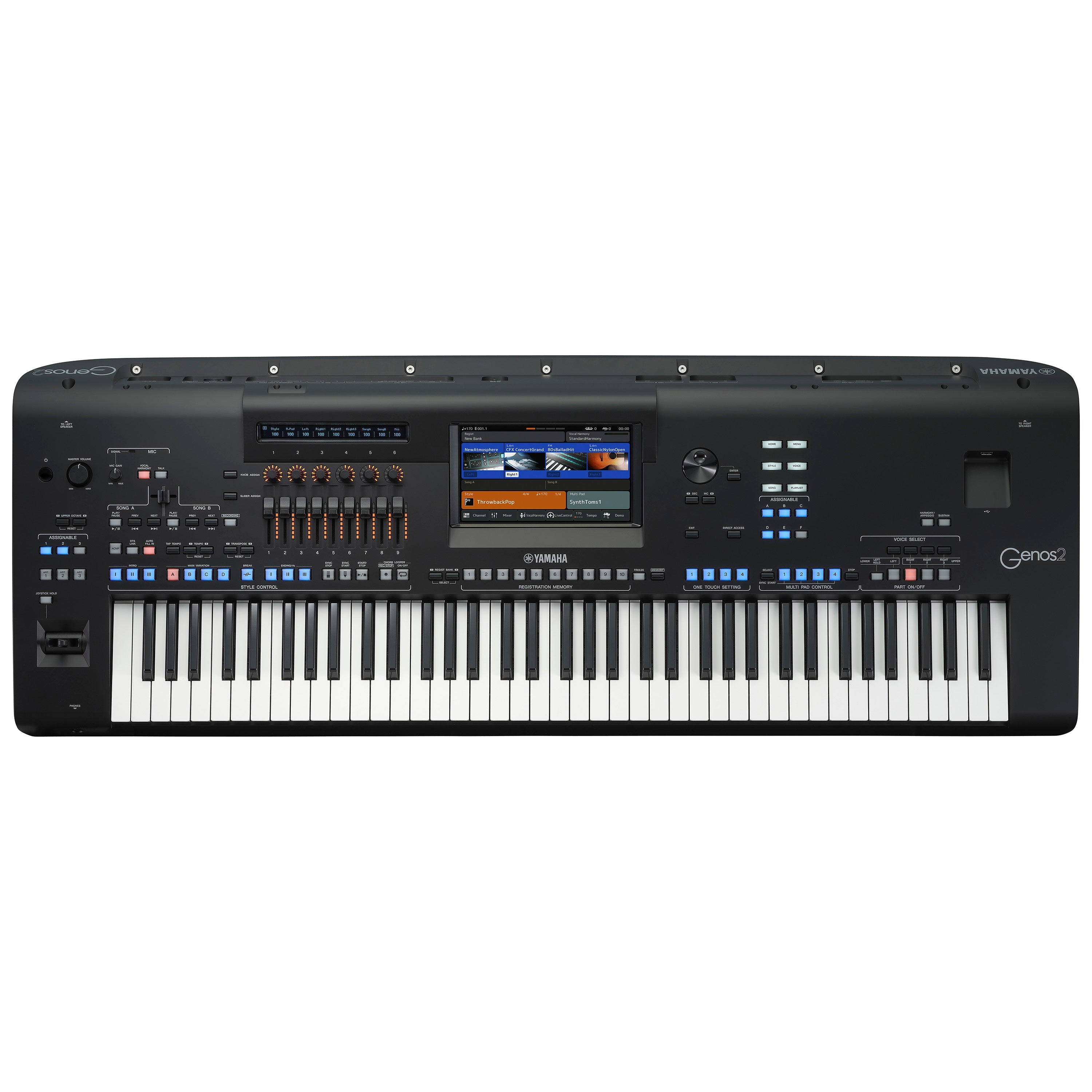 Yamaha Genos2 76-key Arranger Workstation Keyboard HOME ESSENTIALS BUNDLE