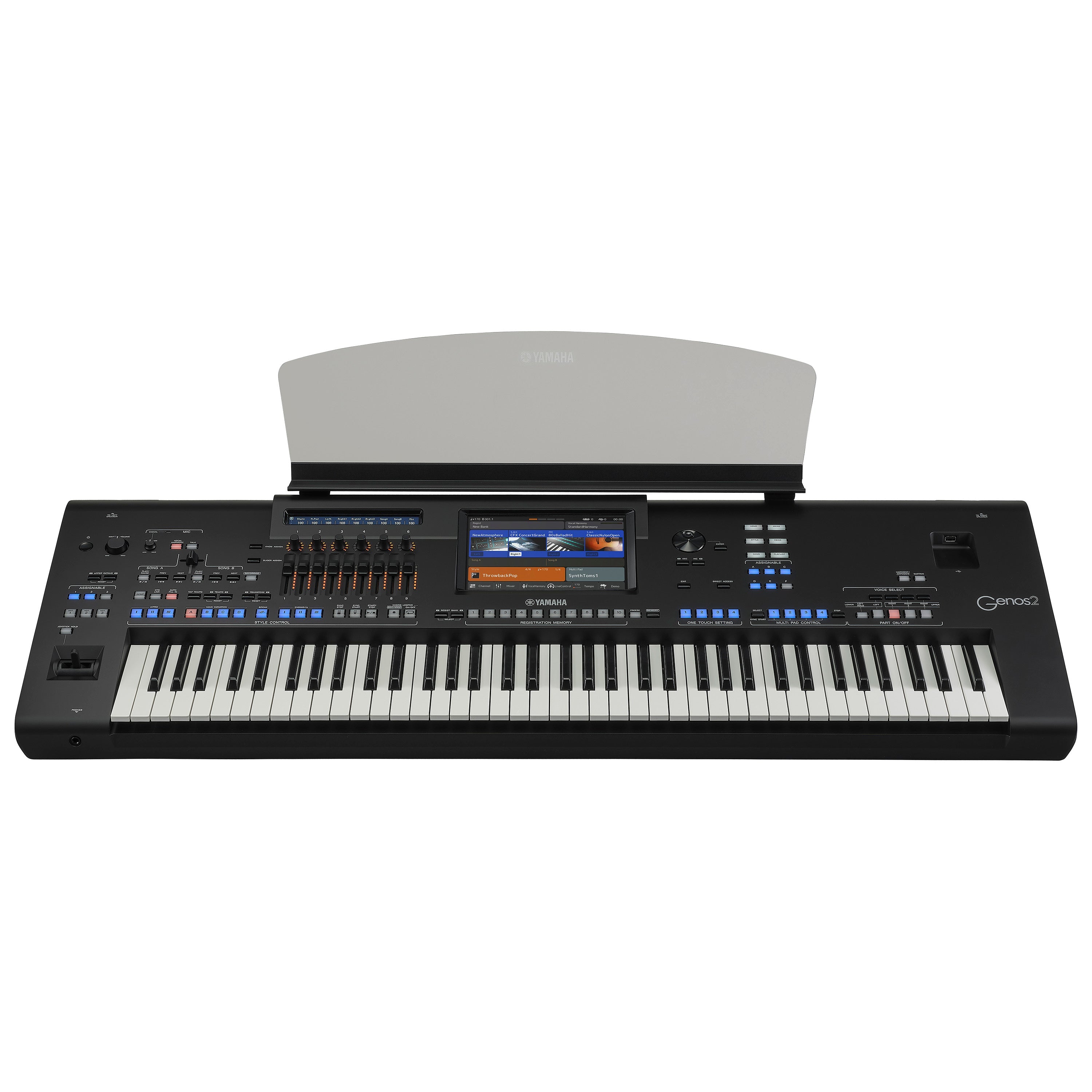 Yamaha Genos2 76-key Arranger Workstation Keyboard HOME ESSENTIALS