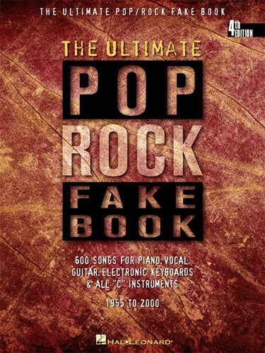 The Ultimate Pop/ Rock Fake Book - C Edition Fake Book – Kraft Music