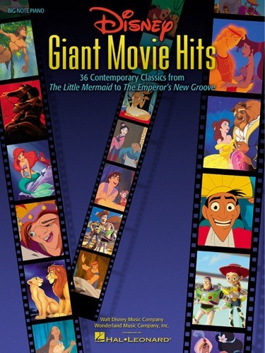 disney giant movie hits - big note piano songbook