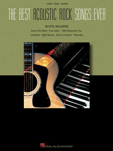 the best acoustic rock songs ever - piano/vocal/guitar songbook