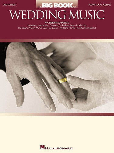 the big book of wedding music - piano/vocal/guitar songbook