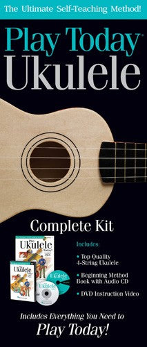 play ukulele today! complete kit - ukulele instruction dvd (book/cd)