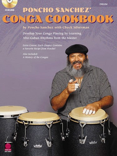 poncho sanchez' conga cookbook bk/cd - drum instruction (book/cd)