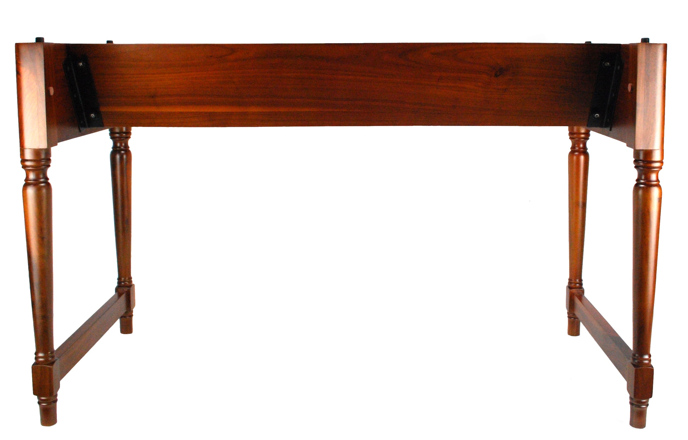 Wooden hammond stand with a white background, view 2