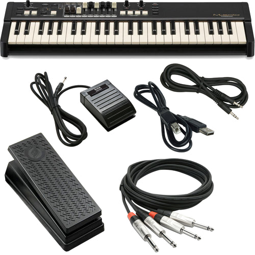 Collage image of the Hammond M-solo Organ - Black CABLE KIT