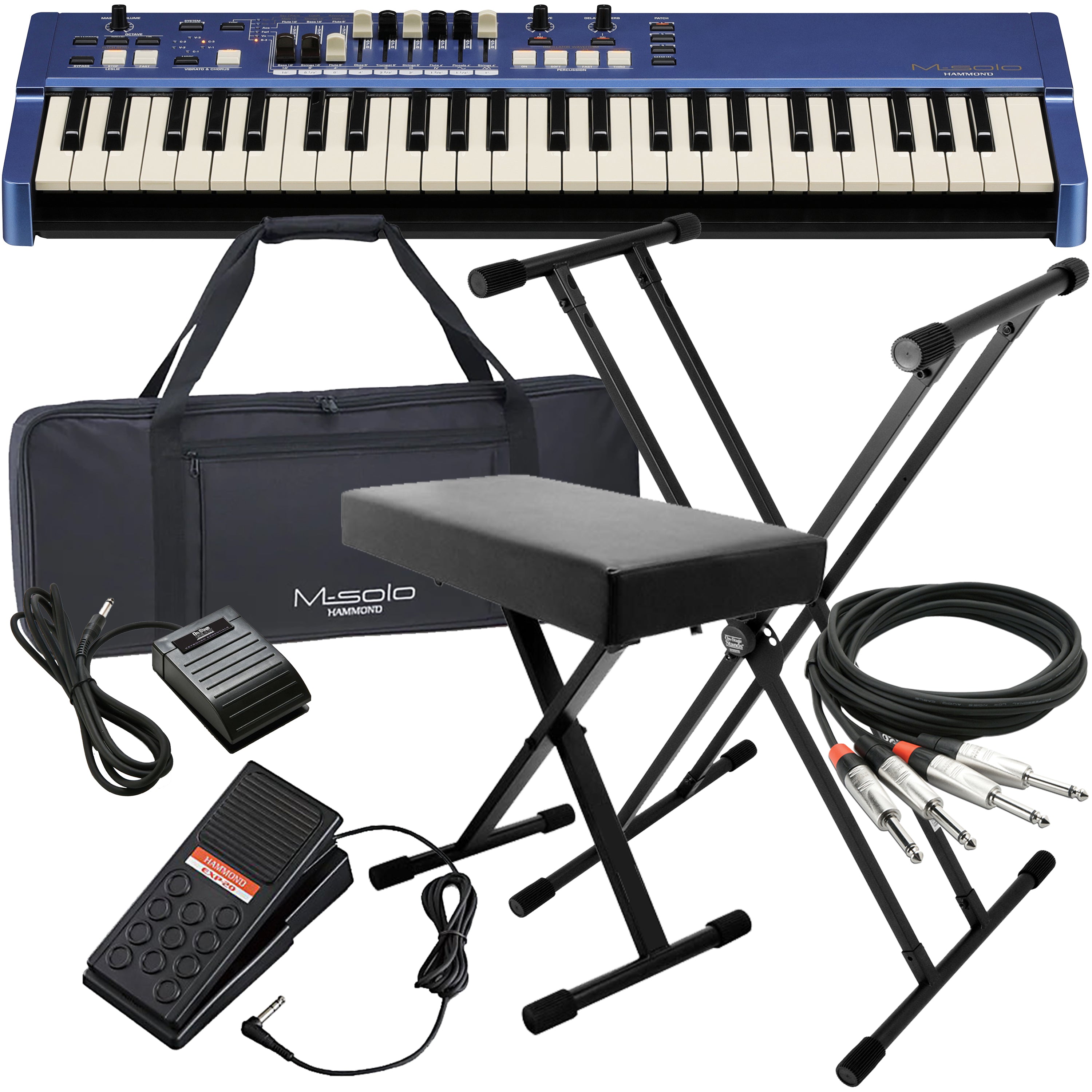 Hammond M-solo Organ - Blue STAGE KIT