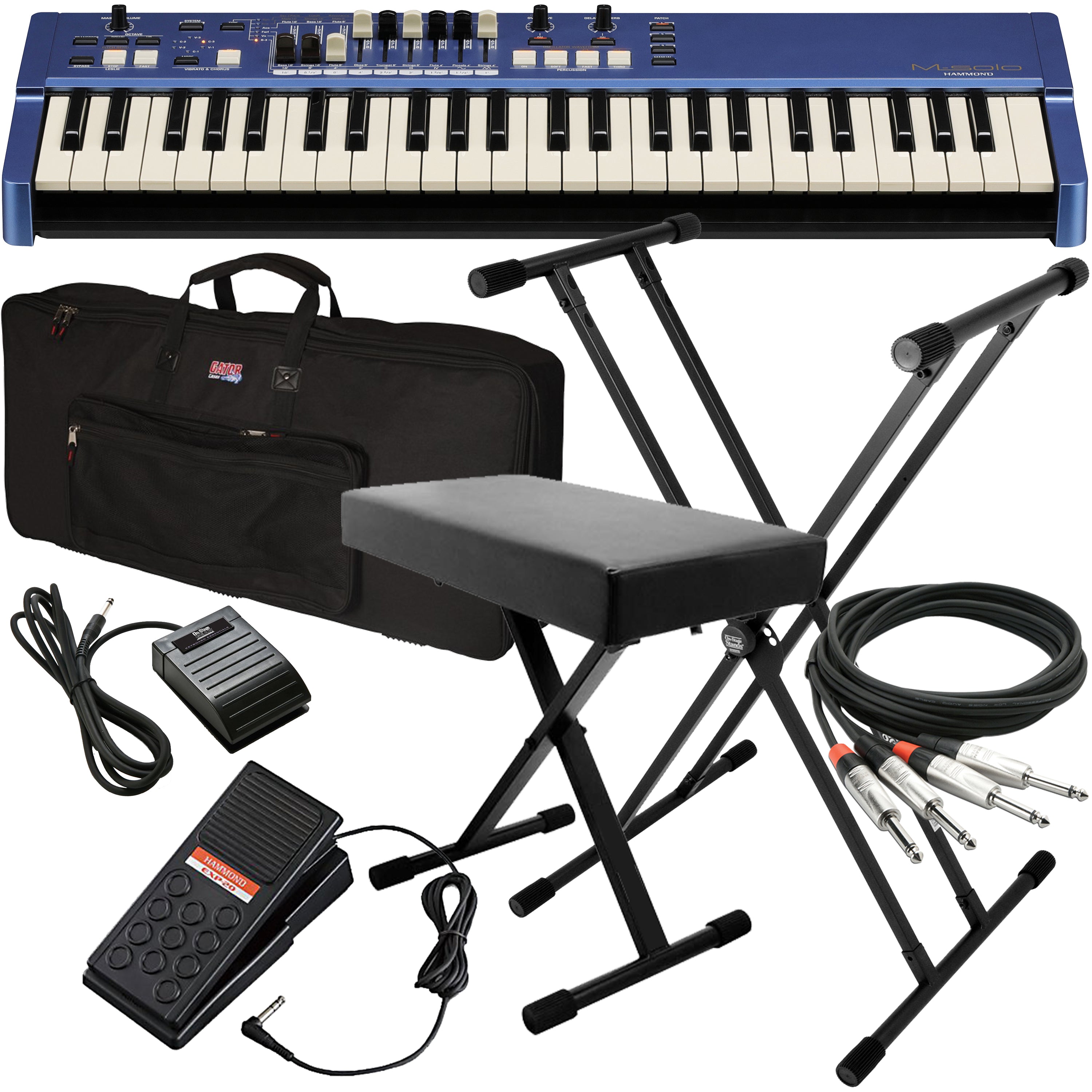 Hammond M-solo Organ - Blue STAGE KIT