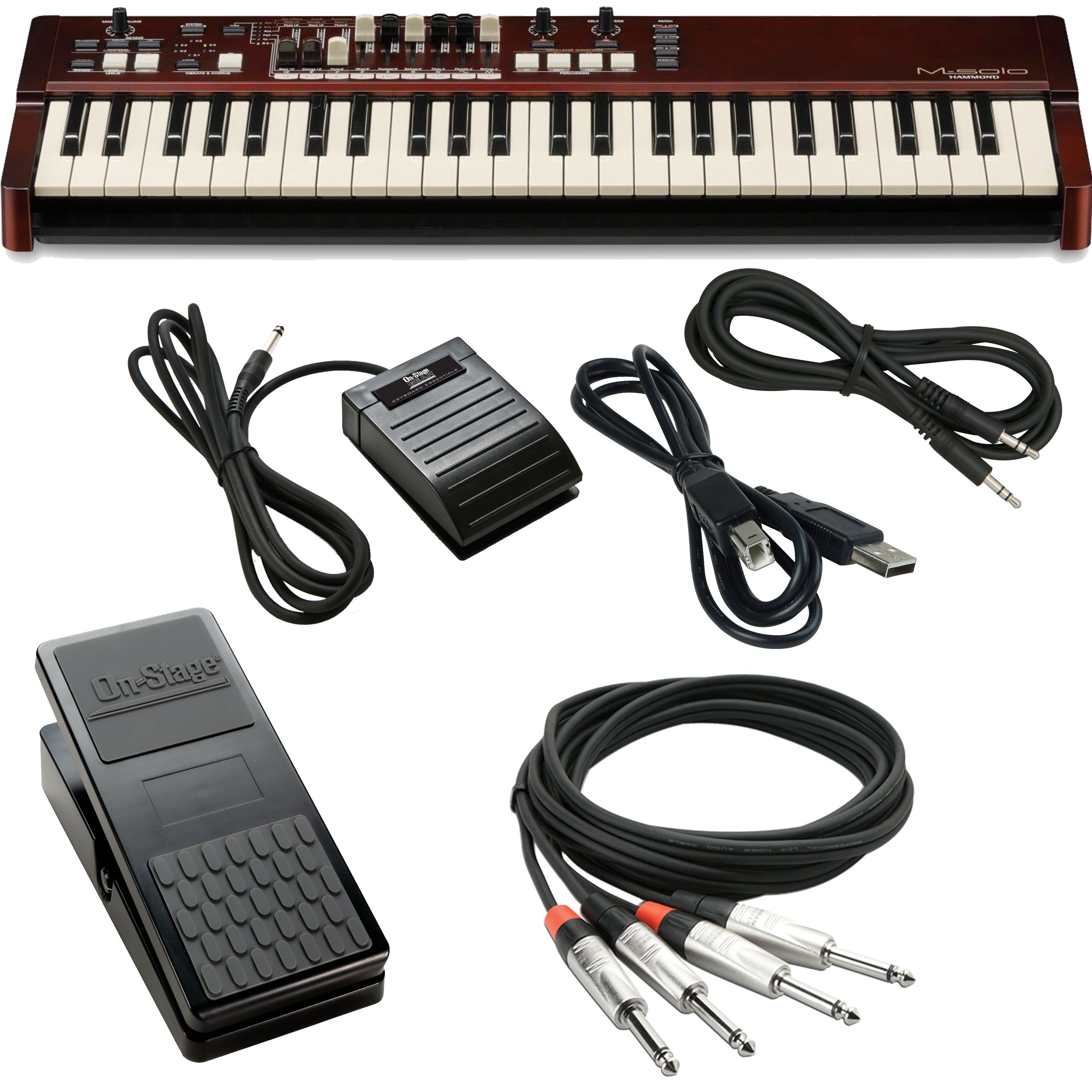 Hammond M-solo Organ - Burgundy CABLE KIT