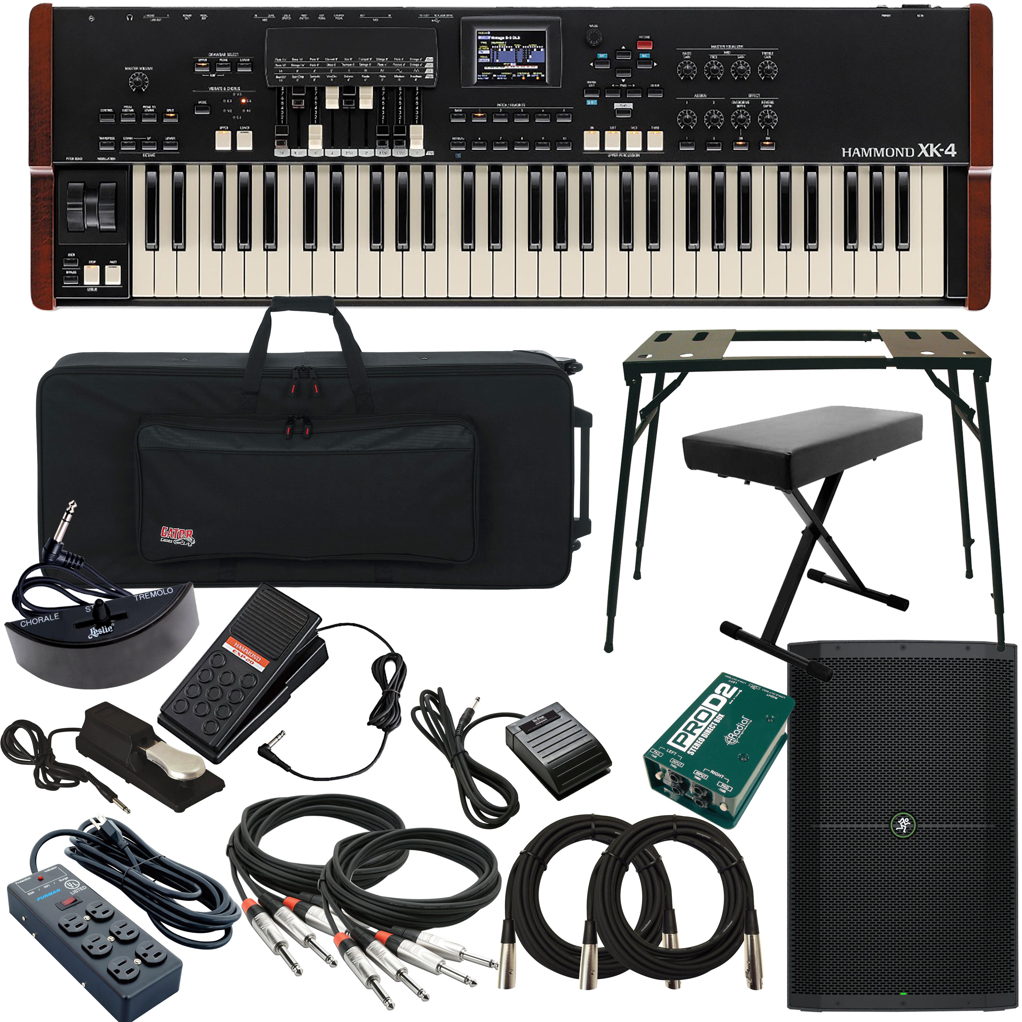 Hammond XK-4 Organ COMPLETE STAGE BUNDLE