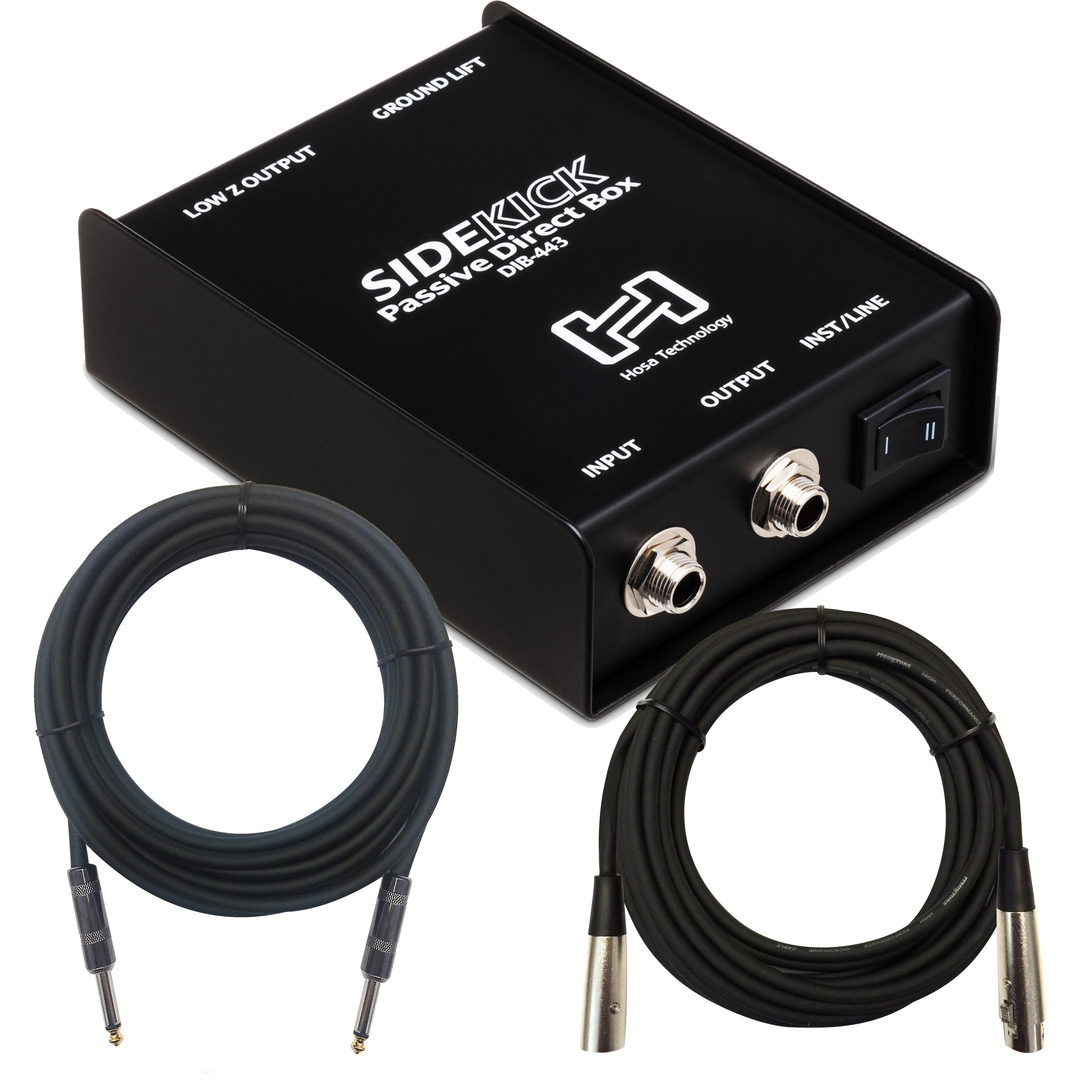 Hosa DIB-443 Sidekick Passive DI Box PERFORMER PAK