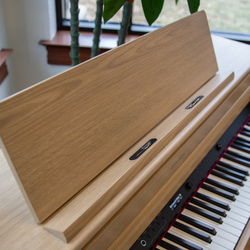 Roland HP704 Digital Piano - Light Oak music rest