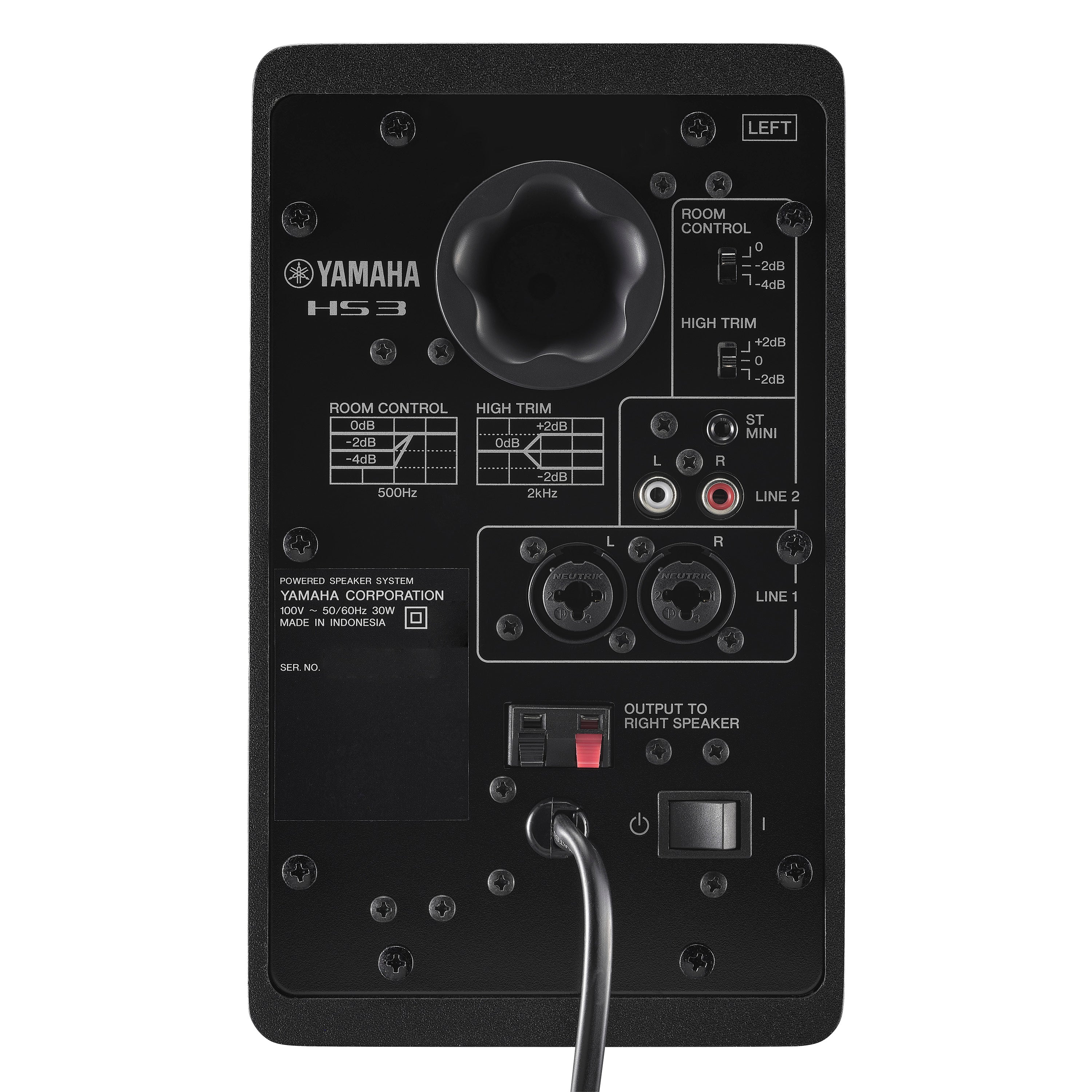 Yamaha HS3B 3.5" Powered Studio Monitors (Pair) - Black STUDIO PAK