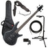 Ibanez GSR200B 4-String Bass Guitar - Weathered Black BASS ESSENTIALS BUNDLE