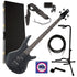 Ibanez GSR200B 4-String Bass Guitar - Weathered Black COMPLETE BASS BUNDLE