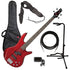 Ibanez GSR200 4-String Bass Guitar - Transparent Red BASS ESSENTIALS BUNDLE