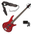 Ibanez GSR200 4-String Bass Guitar - Transparent Red BONUS PAK