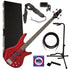 Ibanez GSR200 4-String Bass Guitar - Transparent Red COMPLETE BASS BUNDLE