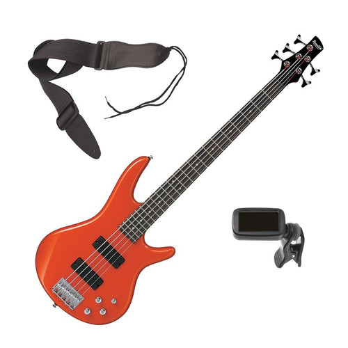 Ibanez GSR205 5-string Bass Guitar - Roadster Orange Metallic