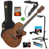 Ibanez PC12MHCE Acoustic-Electric Guitar - Open Pore COMPLETE GUITAR BUNDLE