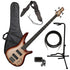 Ibanez SR300E 4-String Bass Guitar - Champagne Burst BASS ESSENTIALS BUNDLE