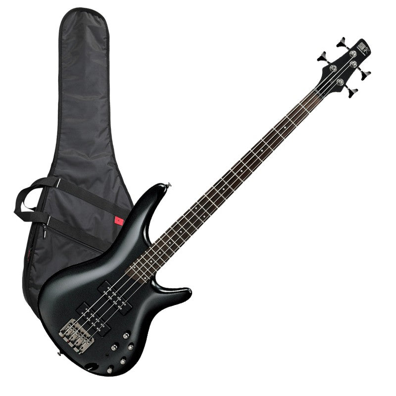 Ibanez SR300E 4-String Bass Guitar - Iron Pewter PERFORMER PAK