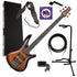 Ibanez SR405EQM 5-String Bass Guitar - Dragon Eye Burst COMPLETE BASS BUNDLE 