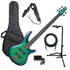 Ibanez SR405EQM 5-String Bass Guitar - Blue Burst BASS ESSENTIALS BUNDLE
