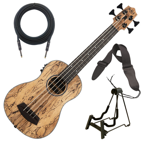 Kala Acoustic/Electric 4-String Fretted U-Bass - Spalted Mango BASS ES –  Kraft Music