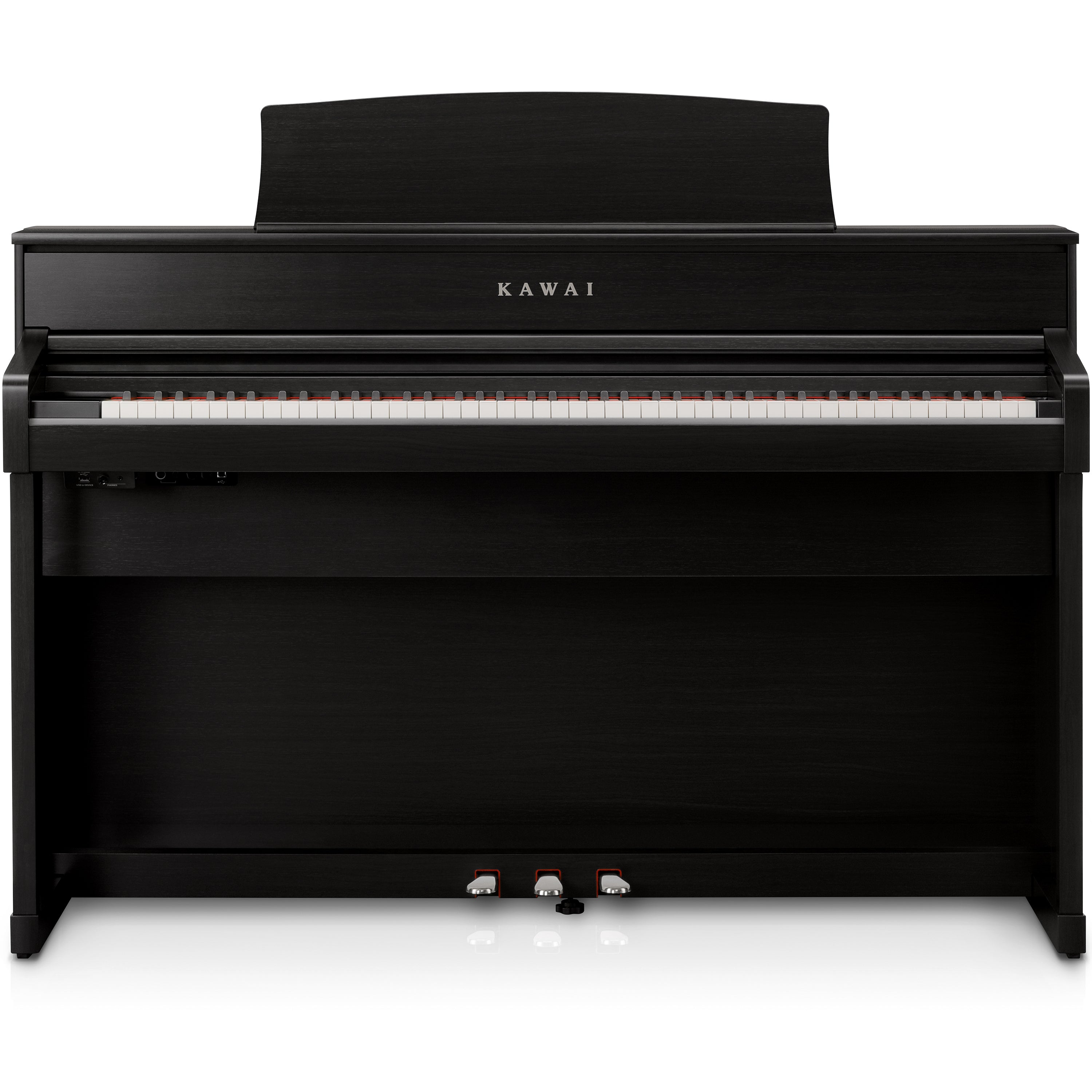 Kawai CA701 Digital Piano - Satin Black - Front view