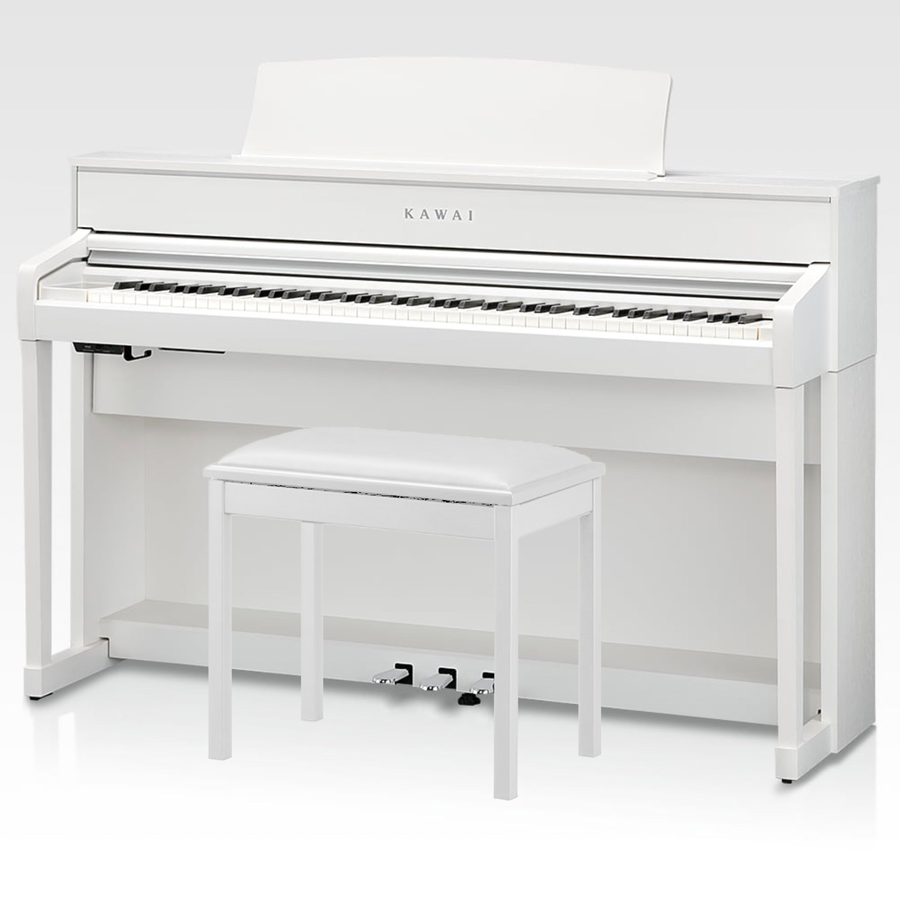 Kawai CA701 Digital Piano - Satin White - with bench