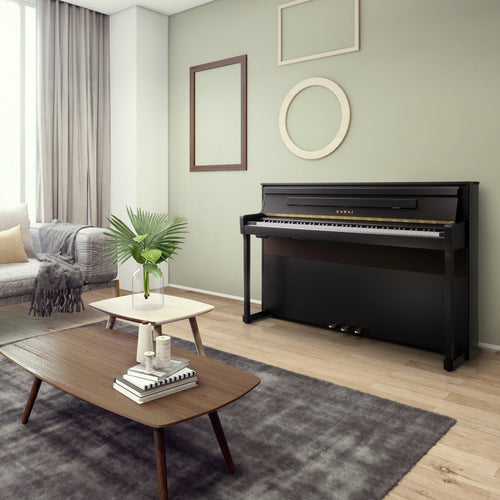 Kawai CA901 Digital Piano - Rosewood - in a stylish living room