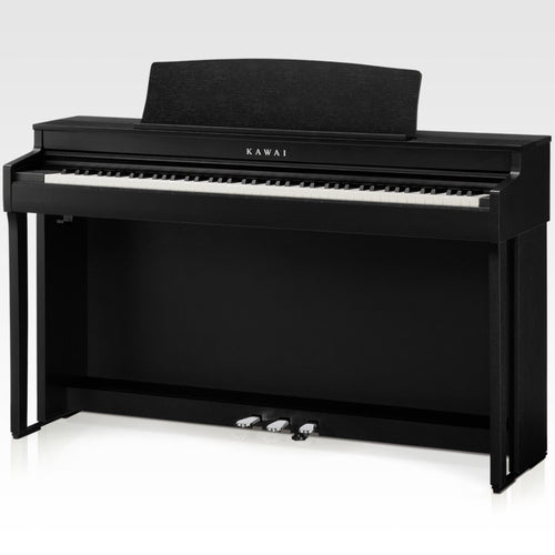 Kawai CN301 Digital Piano - Satin Black - Left angle from the front