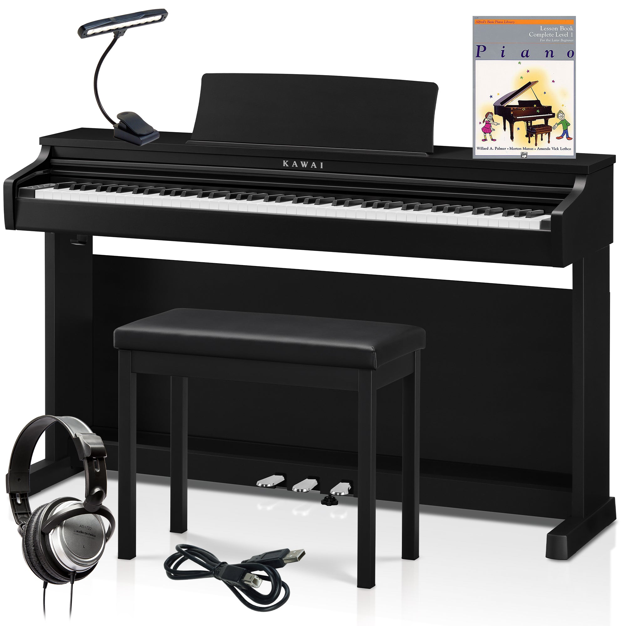 Kawai CX202 Digital Piano with Bench - Satin Black COMPLETE HOME