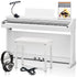 Kawai CX202 Digital Piano with Bench - Satin White COMPLETE HOME BUNDLE