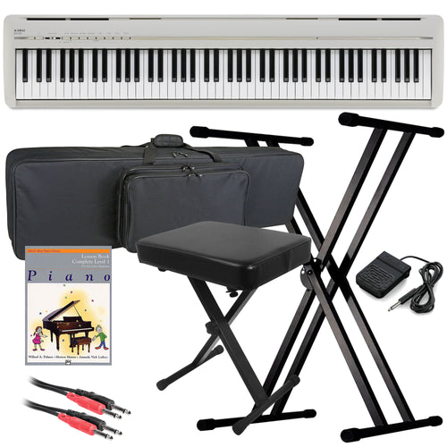 Kawai ES120 Portable Digital Piano - Light Grey STAGE ESSENTIALS BUNDLE
