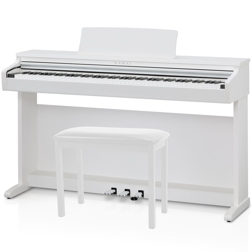 Kawai KDP120 Digital Piano - White with bench