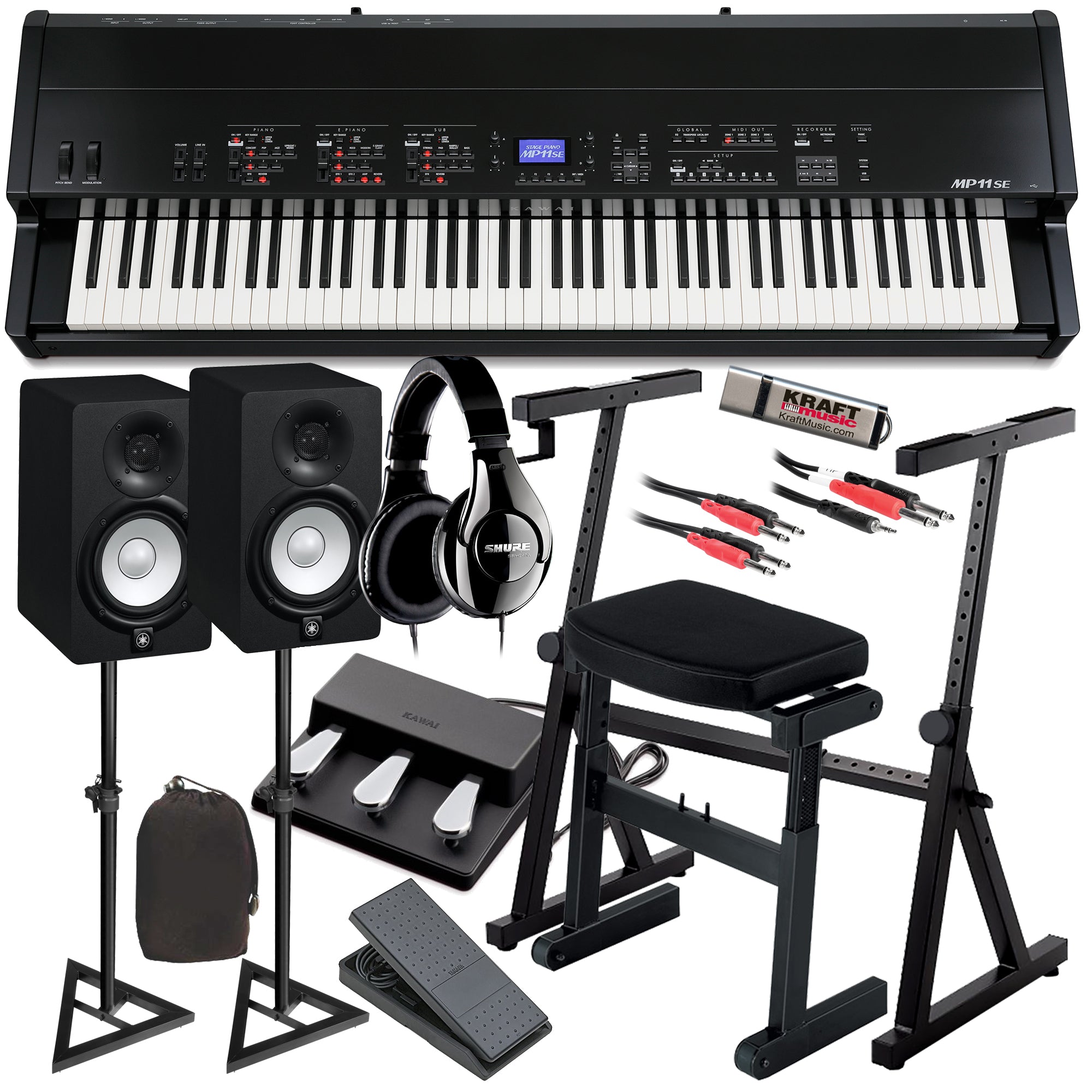 Kawai MP11SE Stage Piano COMPLETE STUDIO BUNDLE