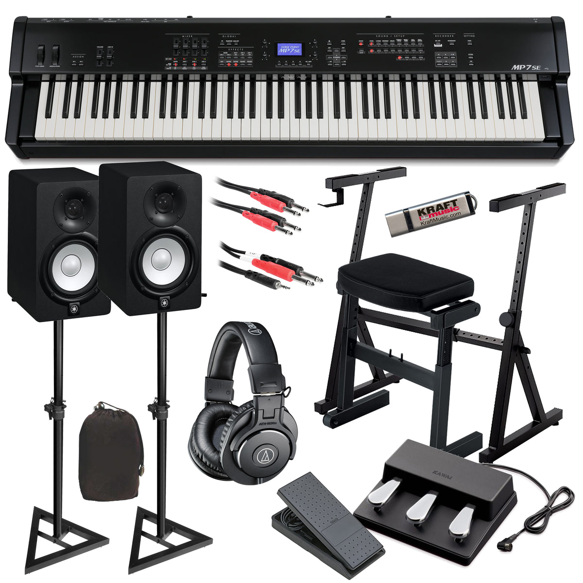 Kawai MP7SE Stage Piano COMPLETE STUDIO BUNDLE – Kraft Music