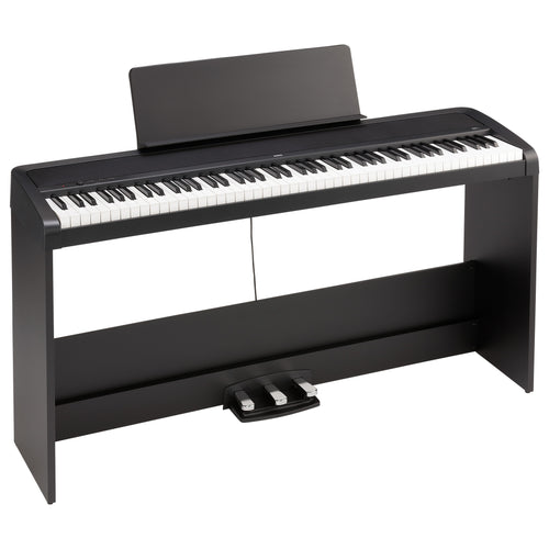 Korg B2+ Plus Digital Piano with Stand and Pedals - Black, View 1