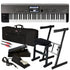 Collage image of the Korg Krome EX 73 Music Workstation STAGE RIG